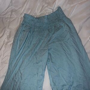 blue forever 21 flowy pants